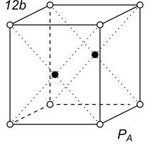 Black-white (antisymmetric) 3D Bravais Lattice number 12b (Orthorhombic system)