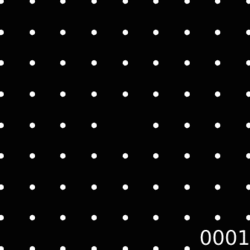 A pattern showing how diffraction patterns from different grain build up to yield a ring pattern.