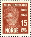 Stamps of Norway, 1929-Niels Henrik Abel2.jpg