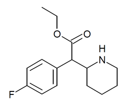 4-fluoroethylphenidate structure.png