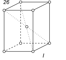 Black-white (antisymmetric) 3D Bravais Lattice number 26 (Tetragonal system)