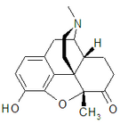 Chemical structure of metopon.