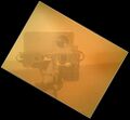 Curiosity's self-portrait – with closed dust cover (7 September 2012)