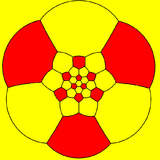 Truncated icosahedron stereographic projection hexagon.png