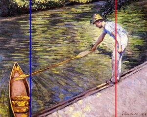 Gustave Caillebotte Boater Pulling on His Perissoire rabatment study.jpg