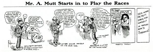 Five-panel comic strip.