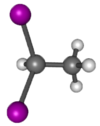 1,1-diiodoethane (bond and stick model).png