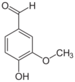 Skeletal formula of a vanillin minor tautomer