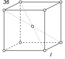 Black-white (antisymmetric) 3D Bravais Lattice number 36 (Cubic system)