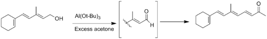 An Oppenauer oxidation of aldehyde