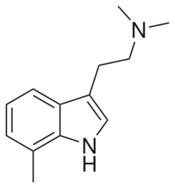 7-N,N-Trimethyltryptamine-2D-skeletal.svg