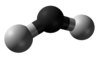 Ball-and-stick model of triplet methylene