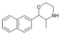 Naphthylmetrazine structure.png