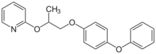 Chemical structure of pyriproxyfen