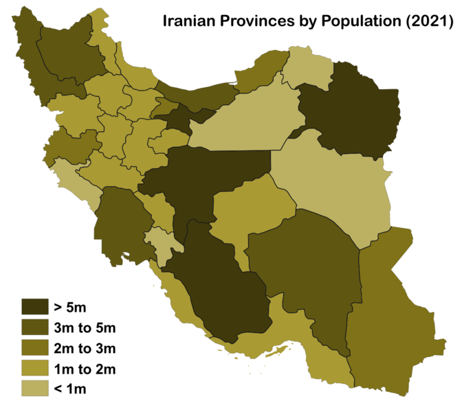 File:Provinces of Iran by population.svg
