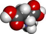 Spacefill model of N-methyl-D-aspartic acid