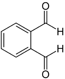 Skeletal formula of o-phthaldehyde