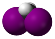 Spacefill model of diiodomethane