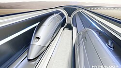 Image of Hyperloop system