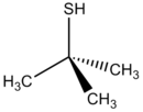 Skeletal formula of tert-butylthiol