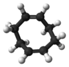 Ball and stick model of 1,5-cyclooctadiene