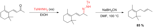 Scheme 12-1. Deoxygenation of an α,β-unsaturated carbonyl compound