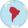 South America on the globe (red).svg
