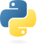 Python logo. Practical Python Programming tutorial